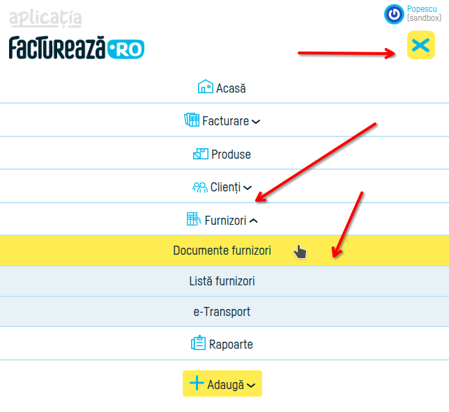 Cum trimiți facturile de furnizori pe email - pasul 1