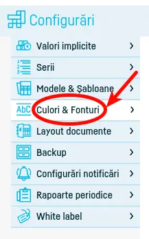Cum schimb aspectul unei facturi? - pasul 2