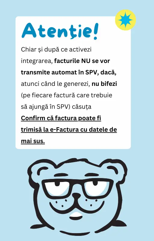 Cum configurezi setările e-Factura - pasul 4