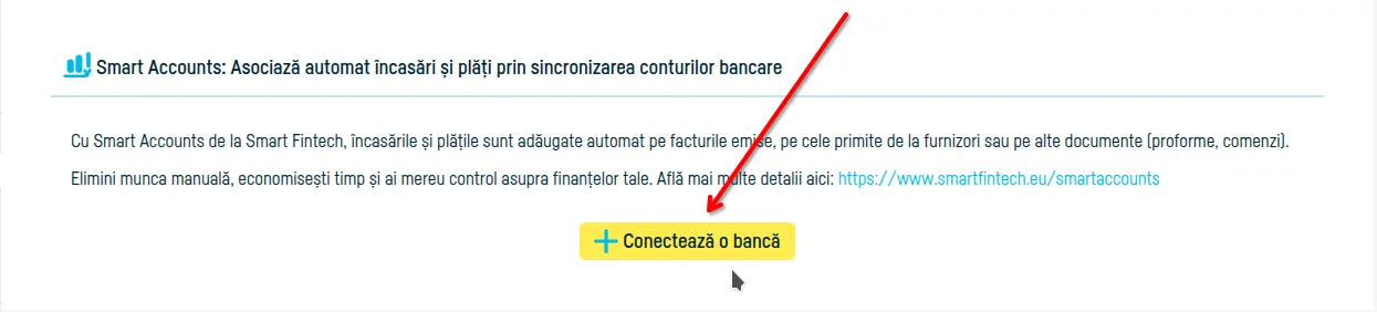 Cum conectezi o bancă pentru asocierea tranzacțiilor - pasul 2