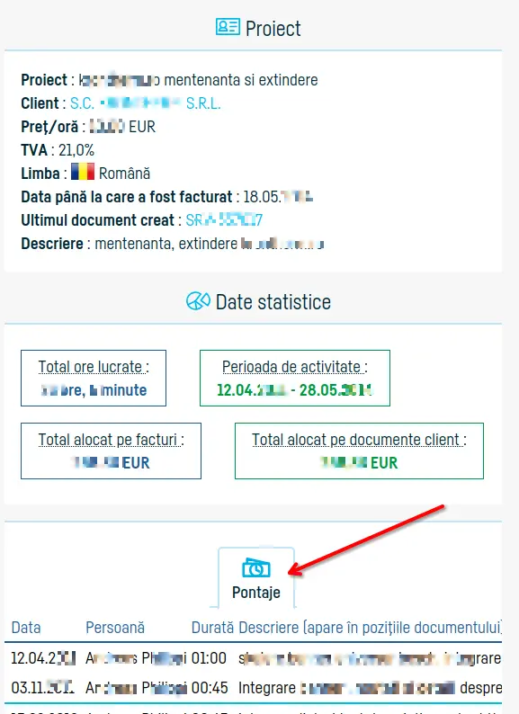 Cum te ajuta pagina de proiecte - pasul 3