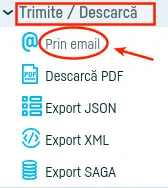 Cum trimit o factură pe e-mail? - pasul 4