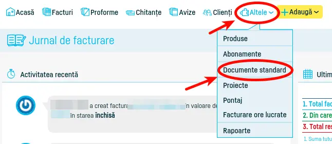 Cum definesc un model de document standard? - pasul 1