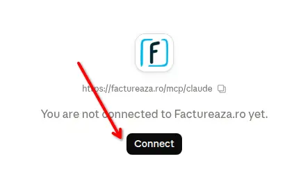 Cum conectezi Claude.ai la factureaza.ro - pasul 9