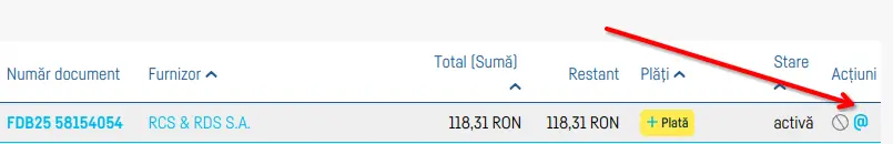 Cum trimiți facturile de furnizori pe email - pasul 4