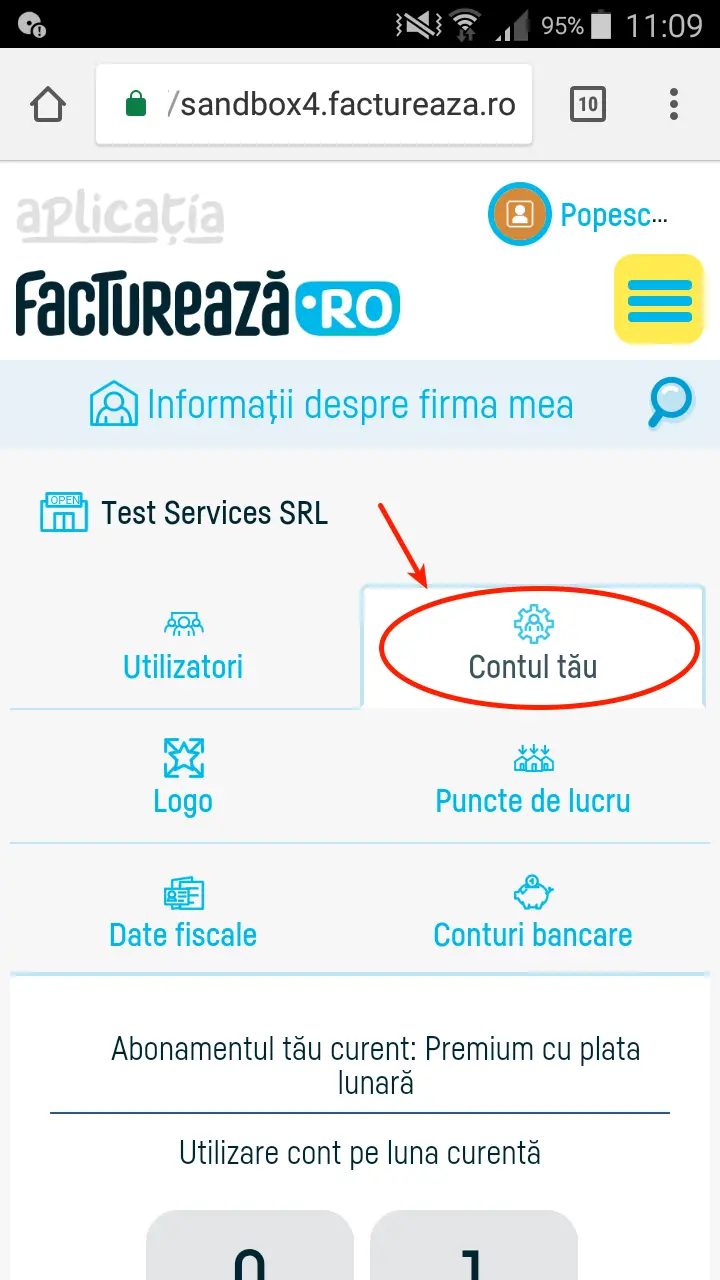 Cum îmi șterg contul și datele asociate acestuia? - pasul 2