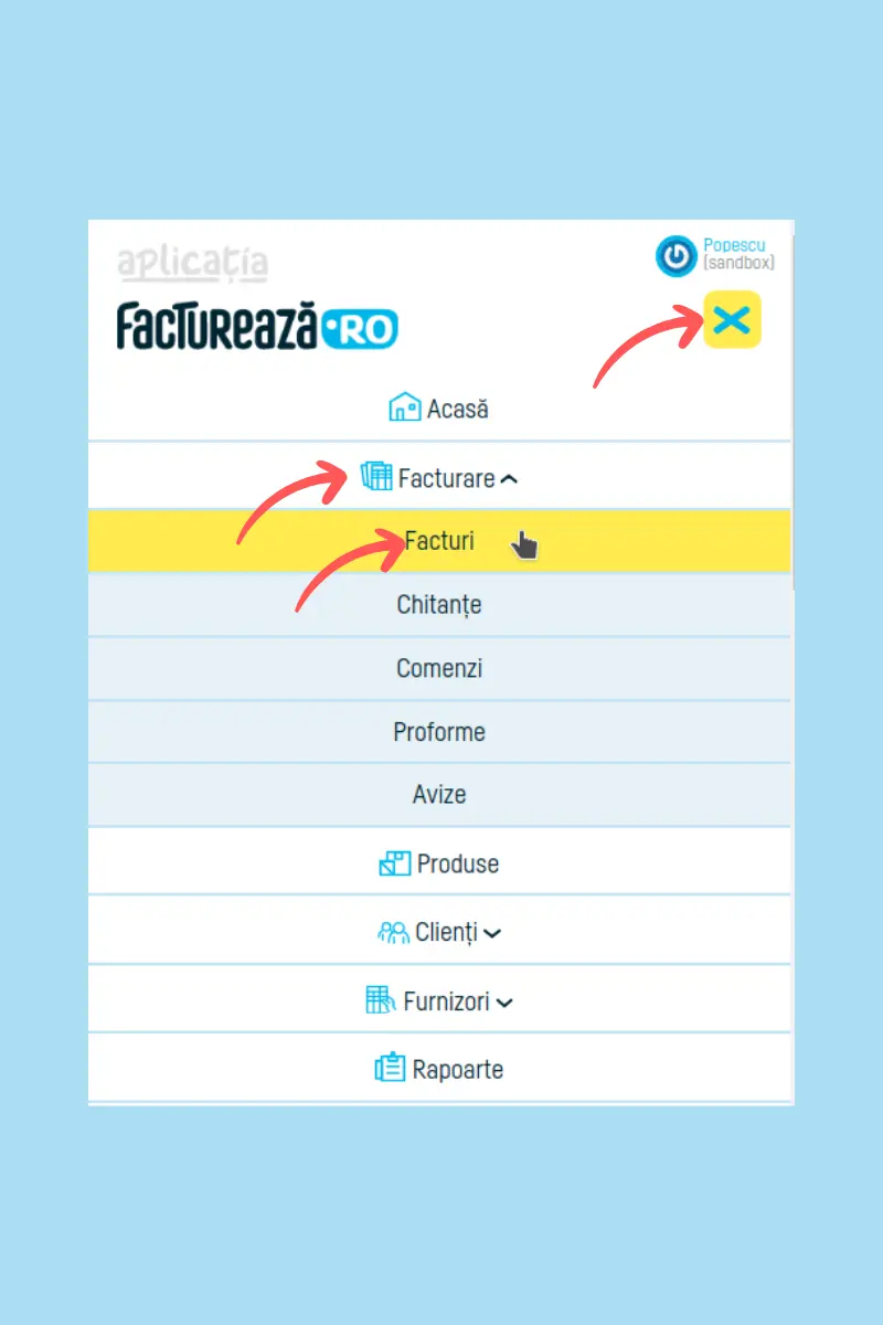 Cum descarc mai multe facturi? - pasul 1