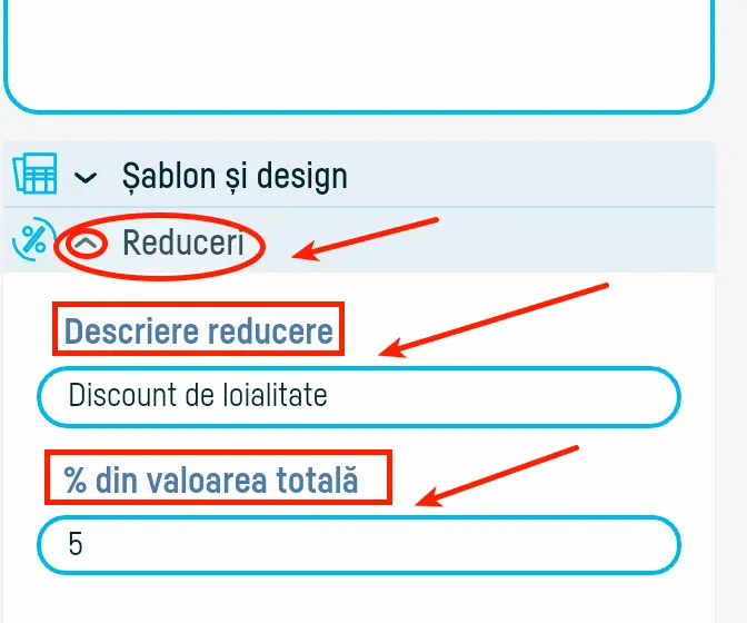 Cum pot introduce reduceri? - pasul 1