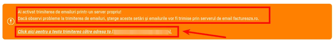 Setări avansate la trimiterea documentelor pe email - pasul 5
